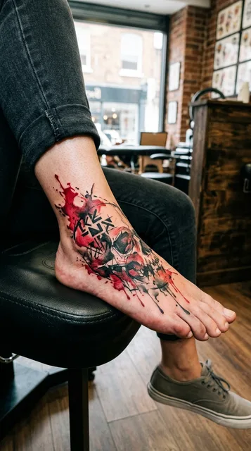 Tattoo on the foot