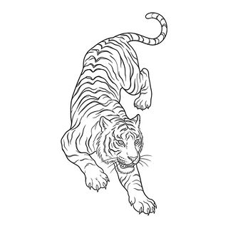 Black and white fine line tattoo design, outline stencil for a forearm tattoo