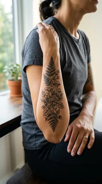 Tattoo on the forearm