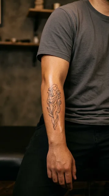 Tattoo on the forearm