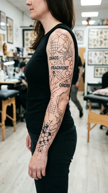 Tattoo on the full sleeve