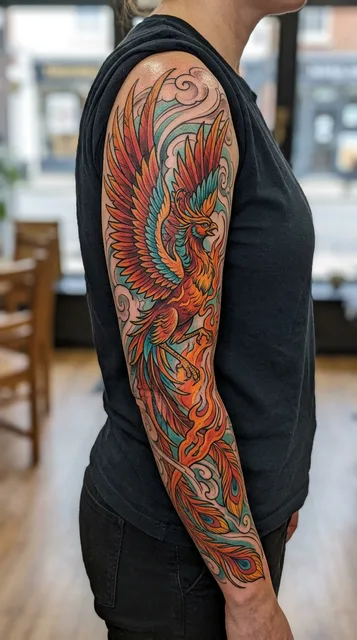 Tattoo on the full sleeve