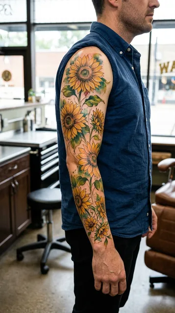 Tattoo on the full sleeve