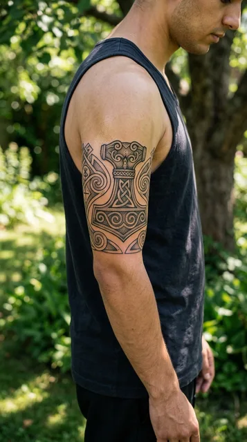 Tattoo on the half sleeve