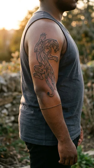 Tattoo on the half sleeve