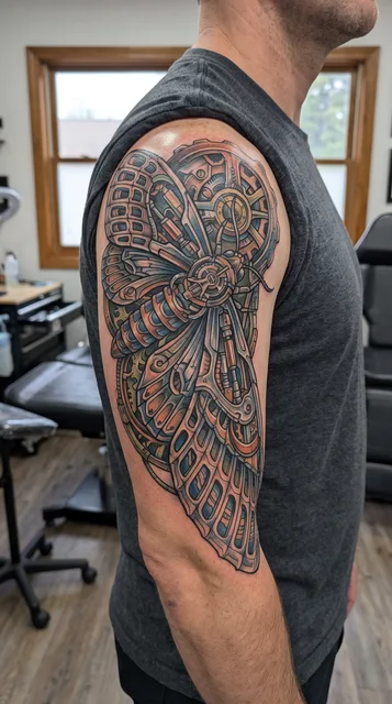 Tattoo on the half sleeve