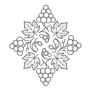 Black and grey dotwork tattoo design, drawn flat for a hand tattoo
