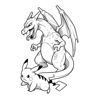Black and grey illustrative tattoo design, drawn flat for a hand tattoo