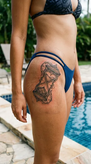 Tattoo on the hip