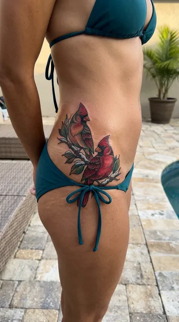 Tattoo on the hip
