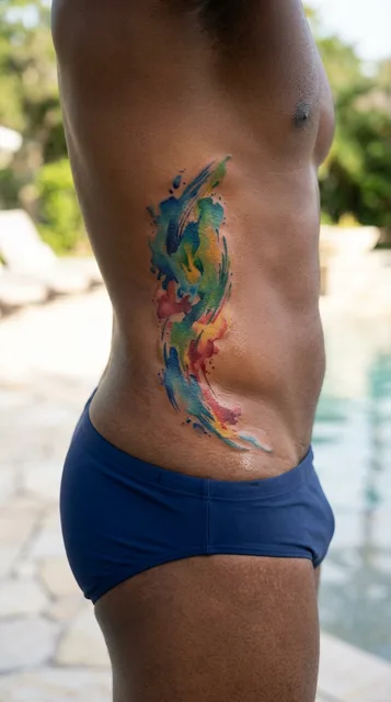 Tattoo on the hip