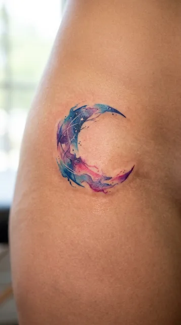 Tattoo on the hip