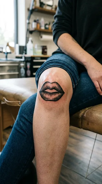Tattoo on the knee