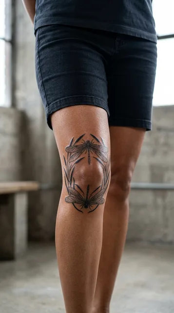 Tattoo on the knee