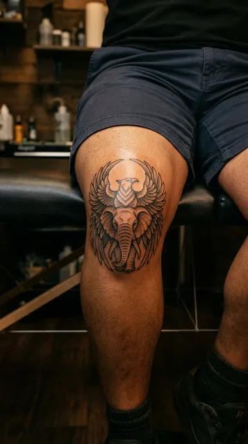 Tattoo on the knee