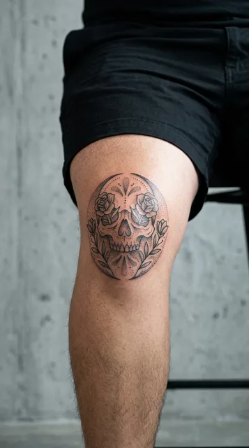 Tattoo on the knee