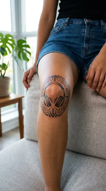 Tattoo on the knee