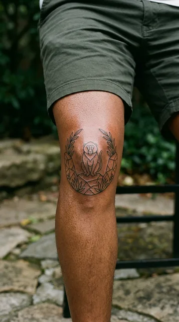 Tattoo on the knee
