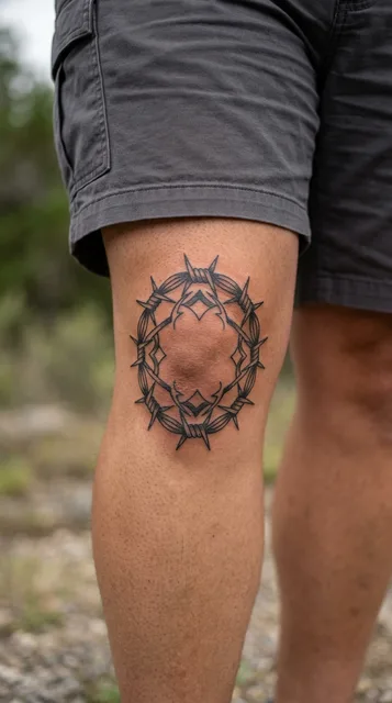 Tattoo on the knee