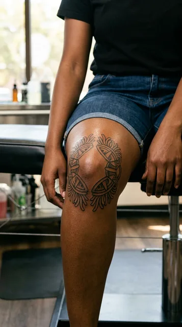 Tattoo on the knee