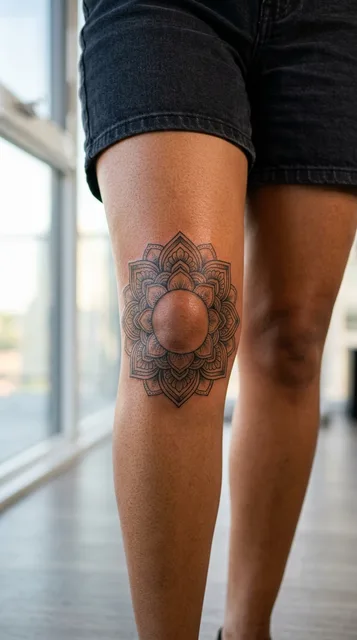 Tattoo on the knee