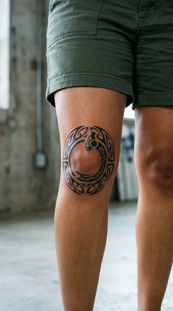 Tattoo on the knee