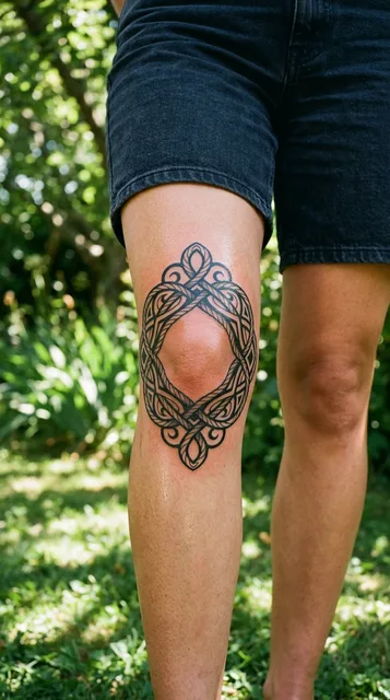 Tattoo on the knee