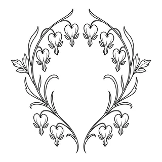 Black and white tribal tattoo design, drawn flat for a knee tattoo