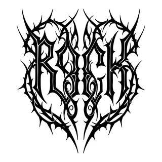 Black and white tribal ornament tattoo design, drawn flat for a knee tattoo