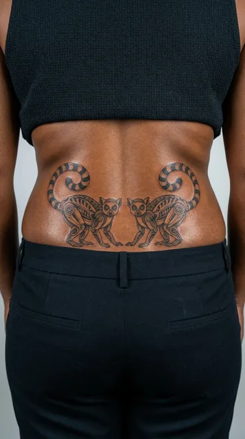 Tattoo on the lower back