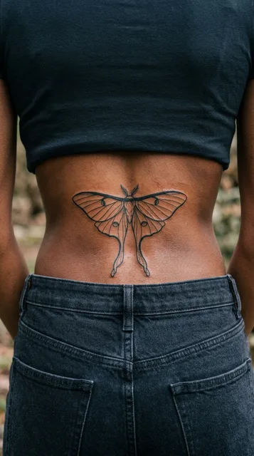 Tattoo on the lower back