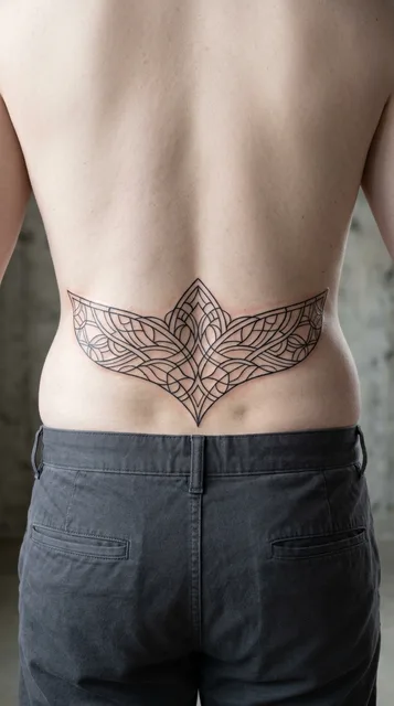 Tattoo on the lower back