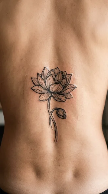 Tattoo on the lower back