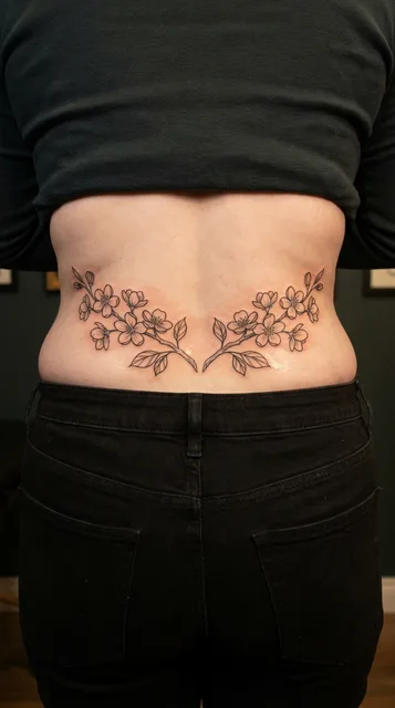Tattoo on the lower back