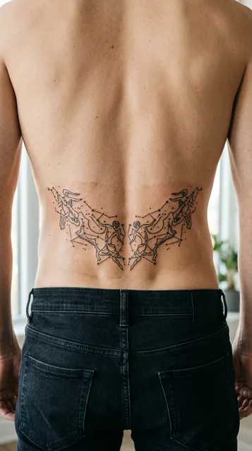 Tattoo on the lower back