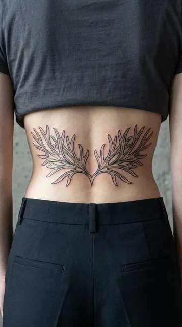 Tattoo on the lower back