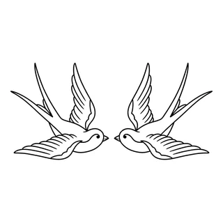 Black and white linework tattoo design, outline stencil for a lower back tattoo