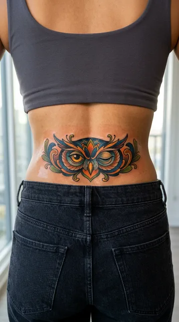 Tattoo on the lower back