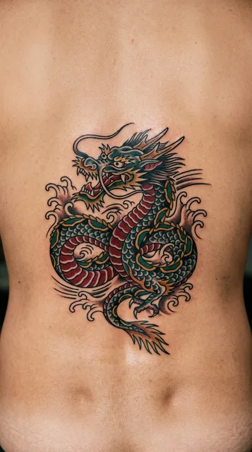 Tattoo on the lower back