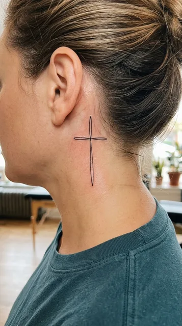 Tattoo on the neck