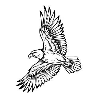 Black and grey illustrative tattoo design, drawn flat for a neck tattoo