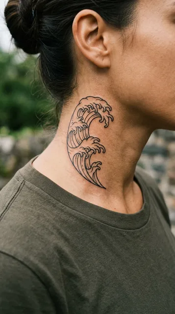 Tattoo on the neck