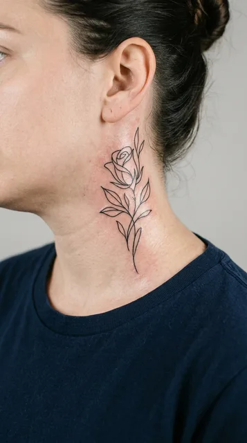 Tattoo on the neck