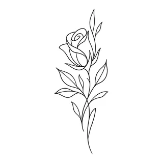 Black and white linework tattoo design, outline stencil for a neck tattoo