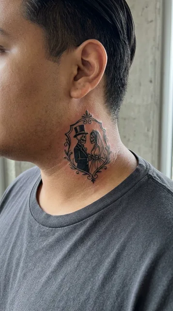 Tattoo on the neck