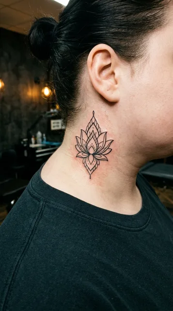 Tattoo on the neck