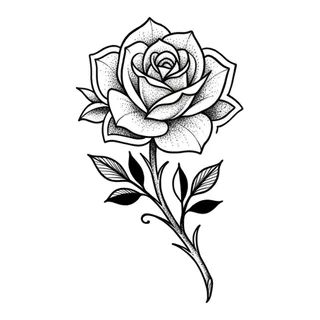 Black and grey ornamental tattoo design, drawn flat for a neck tattoo