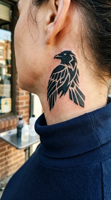 Tattoo on the neck