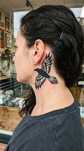 Tattoo on the neck
