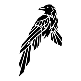 Black and white tribal tattoo design, drawn flat for a neck tattoo